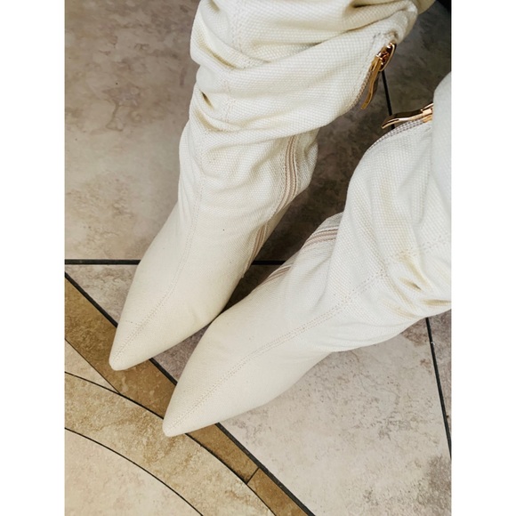 Beige over the knee slouch Boots - Picture 7 of 8